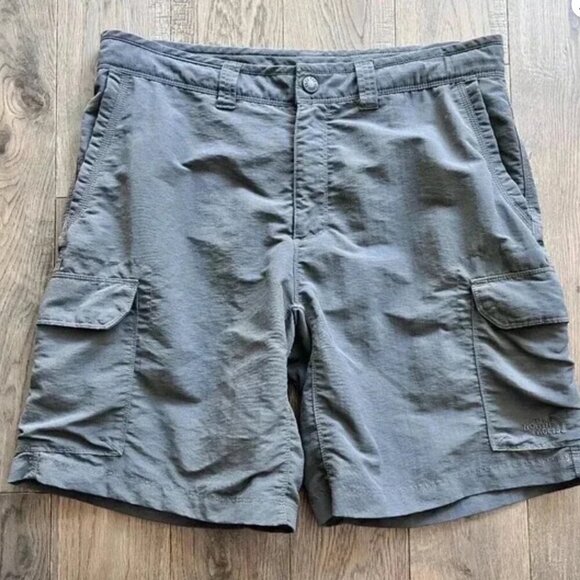 The North Face Paramount Active Cargo Shorts Size 34 Gray Nylon Hiking 9" - Picture 1 of 9
